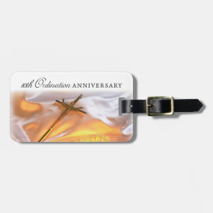 Personalize, 10th Ordination Anniversary, Cross Luggage Tag