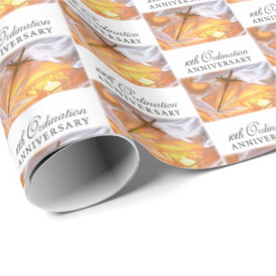 Personalize, 10th Ordination Anniversary, Cross Wrapping Paper