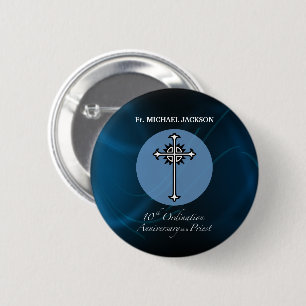 Personalize, 10th Ordination Anniversary of Priest 2 Inch Round Button