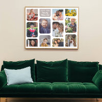 Personalize 11 Photos Modern Chic Elegant Love You