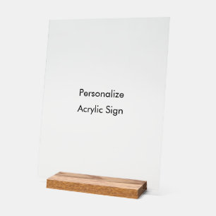 Personalize 11" x 14" acrylic sign
