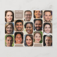 Personalize 14 Photos Classy Taupe Modern Our Team