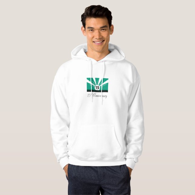 Personalize, 15th Yr Employee Business Anniversary Hoodie (Front Full)