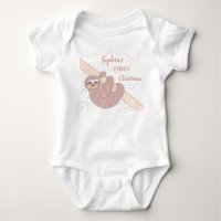 Personalize 1st Christmas Sloth