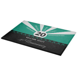 Personalize, 20th Yr Business Employee Anniversary Cutting Board