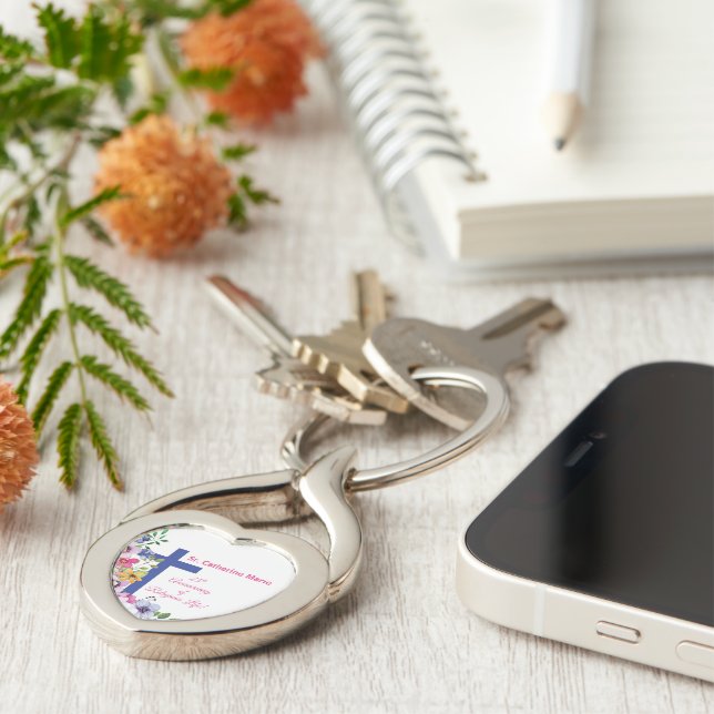 Personalize, 25th Anniversary Nun Religious Life Keychain (Side)