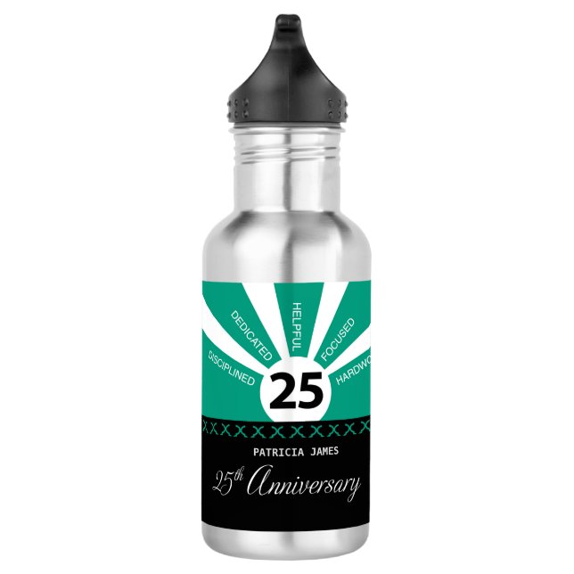 Personalize, 25th Year Employee Anniversary 532 Ml Water Bottle (Right)