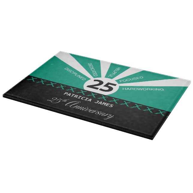 Personalize, 25th Year Employee Anniversary Cutting Board (Corner)