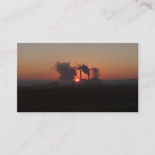 Personalize-2 Sided-Power Industry Business Card (Front)