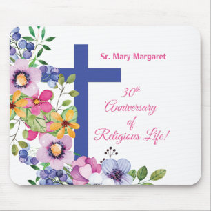 Personalize, 30th Anniversary Nun Religious Life Mouse Pad