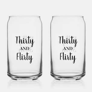 Personalize 30th Soda Glass