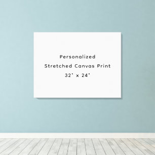 Personalize 36" x 12" Stretched Canvas Print
