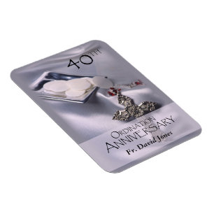 Personalize, 40th Ordination Anniversary Congrats Magnet