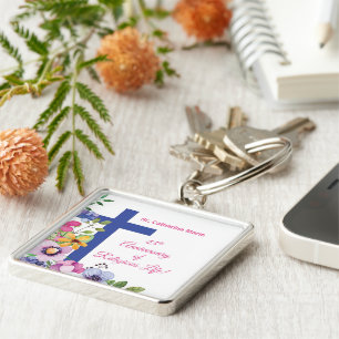 Personalize, 45th Anniversary Nun Religious Life Keychain