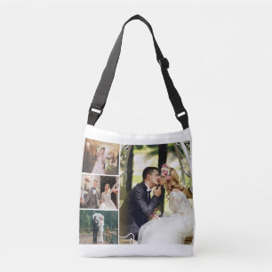 Personalize 4 Custom Photo Collage Crossbody Bag