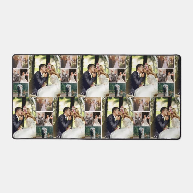 Personalize 4 Custom Photo Collage Desk Mat (Front)