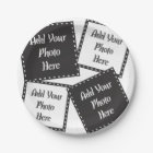 Personalize 4 Photos Paper Plate