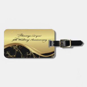Personalize, 50th Wedding Anniversary Religious Luggage Tag