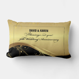 Personalize, 50th Wedding Anniversary Religious Lumbar Pillow