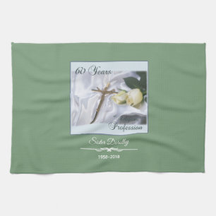Personalize, 60 Years of Religious Profession Kitchen Towel