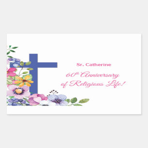 Personalize, 60th Anniversary Nun Religious Life Sticker