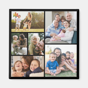 Personalize 6 Custom Photo Collages Magnet