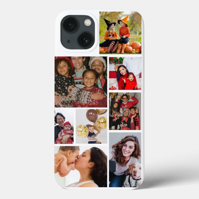 Personalize 8 photo collage  Case-Mate iPhone case (Back)