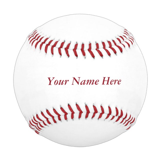 Personalize A Custom Baseball With Your Name (Back)