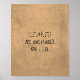 personalize a custom poster add your own quote