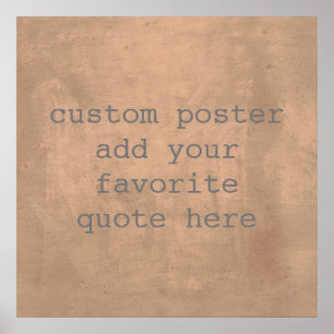 personalize a custom poster add your own quote