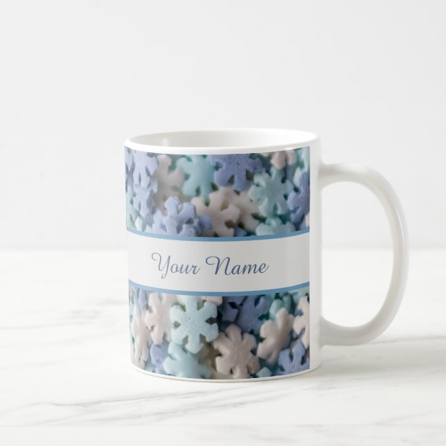 Personalize a noble snowflakes christmas mug (Right)