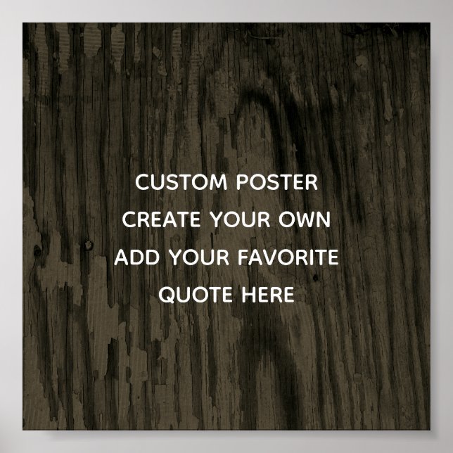 personalize a poster add your own custom quote (Front)