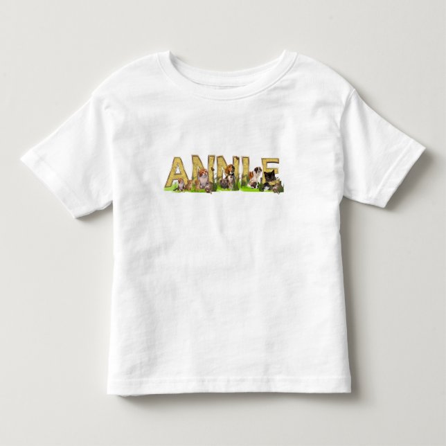 Personalize a T shirt with name initials (Front)