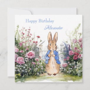 Personalize Add Child's Name Peter the Rabbit Card