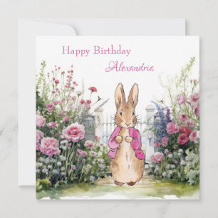 Personalize Add Child's Name Peter the Rabbit Card