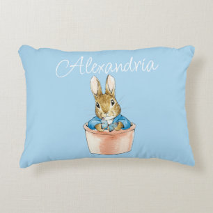 Personalize add Name Peter the rabbit Accent Pillow