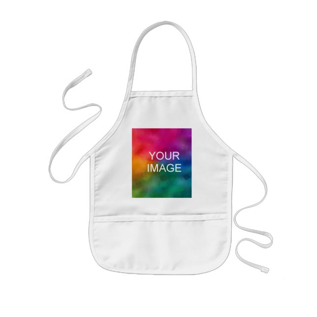 Personalize Add Your Name Photo Image Text Here Kids Apron (Front)