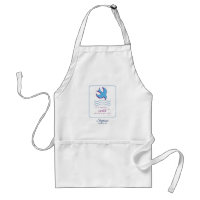 Personalize, Adult Baptism Dove on Blue