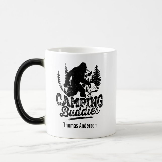 Personalize Adventure Bigfoot Sasquatch Wilderness Magic Mug (Left)