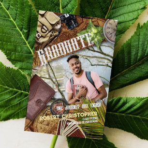 Personalize Adventurer Graduation Announcement