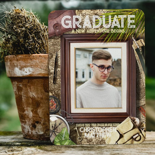 Personalize Adventurer Graduation Announcements (Creator Uploaded)
