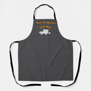 Personalize Advertise Junk Man Grey Work Apron