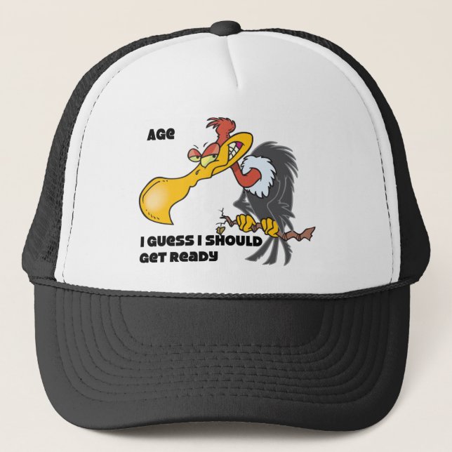 Personalize Age with Buzzard Trucker Hat (Front)