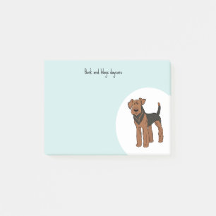 Personalize Airedale Terrier Post-it Notes