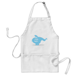 Personalize an Elephant, <YOUR TEXT> Standard Apron