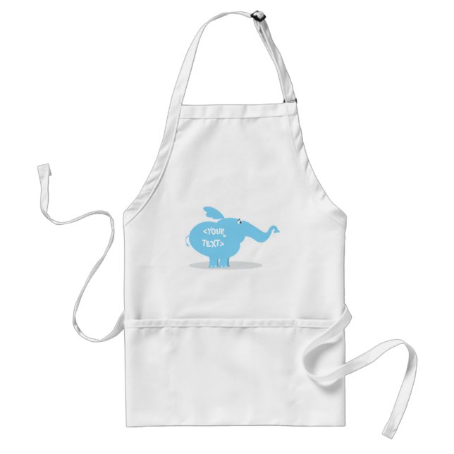 Personalize an Elephant, <YOUR TEXT> Standard Apron (Front)