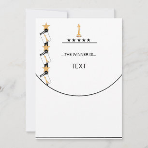 Personalize "AND THE WINNER IS"...Award Cards