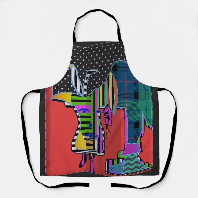 Personalize Animal Imagery Kitchen Crafts Apron (Front)