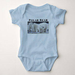 Personalize Animal Polar Bear Outdoor Wildlife Baby Bodysuit
