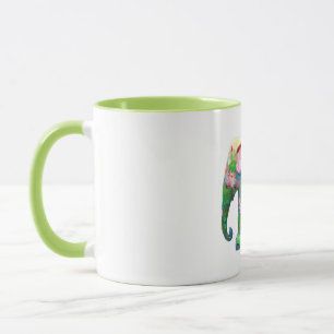 Personalize Animal Safari Jungle Africa Flowers Mug